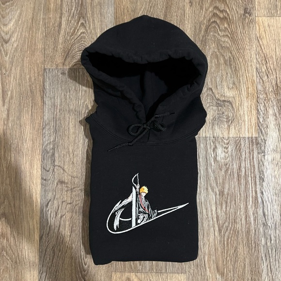 Ichigo swoosh black hoodie bleach - Picture 2 of 4